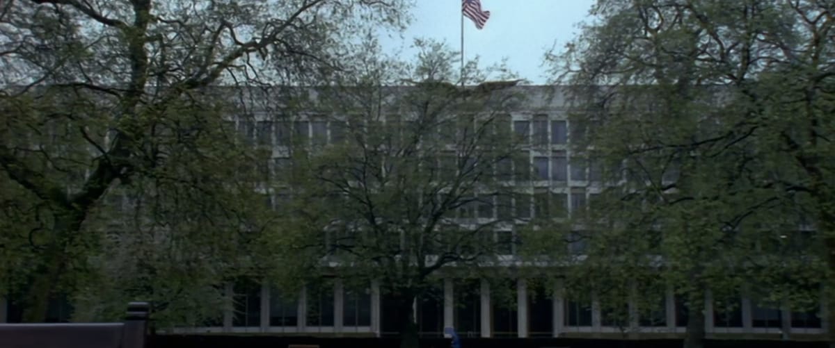 Frame from Spooks showing Grosvenor House, US Embassy, London